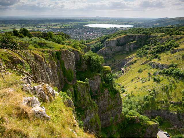 Visit Cheddar Gorge from the Trooper Inn campsite