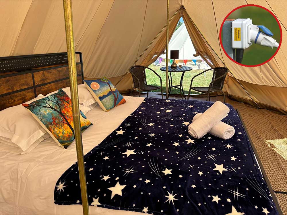 Large Emperor Bell Tent with Electric Hook Up